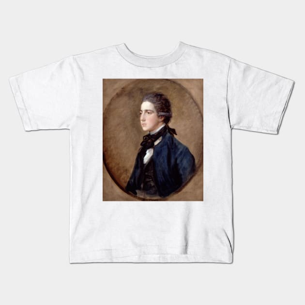 Samuel Linley by Thomas Gainsborough Kids T-Shirt by Classic Art Stall